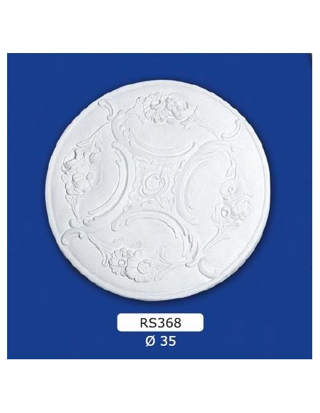 ROSONI PER INTERNI  IN GESSO CERAMICO VERNICIABILE ART. 368