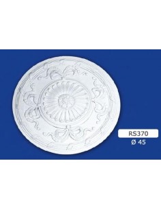ROSONI PER INTERNI  IN GESSO CERAMICO VERNICIABILE ART. 370