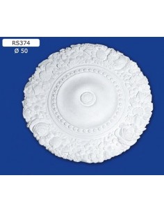 ROSETTES FOR INTERIOR PLASTER CERAMIC PAINTABLE ART. 374