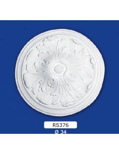 ROSONI PER INTERNI  IN GESSO CERAMICO VERNICIABILE ART. 376