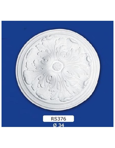 ROSETTES FOR INTERIOR PLASTER CERAMIC PAINTABLE ART. 376