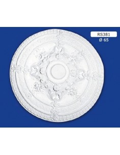 ROSONI PER INTERNI  IN GESSO CERAMICO VERNICIABILE ART. 381