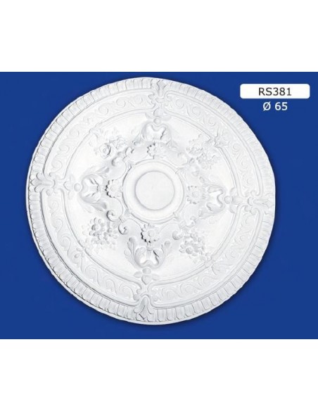 ROSONI PER INTERNI  IN GESSO CERAMICO VERNICIABILE ART. 381