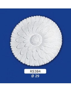 ROSONI PER INTERNI  IN GESSO CERAMICO VERNICIABILE ART. 384