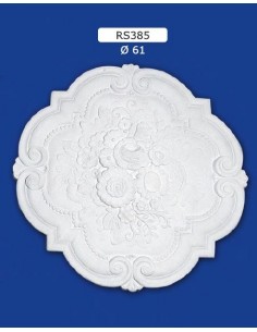 ROSETTES FOR INTERIOR PLASTER CERAMIC PAINTABLE ART. 385