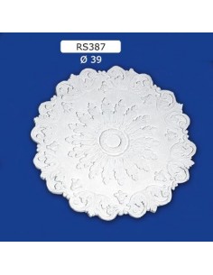ROSETTES FOR INTERIOR PLASTER CERAMIC PAINTABLE ART. 387