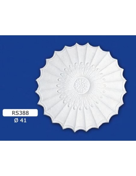 ROSETTES FOR INTERIOR PLASTER CERAMIC PAINTABLE ART. 388