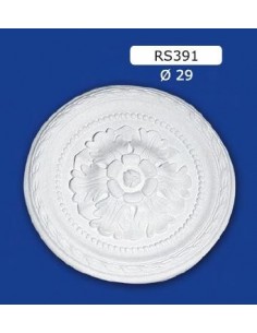 ROSONI PER INTERNI  IN GESSO CERAMICO VERNICIABILE ART. 391