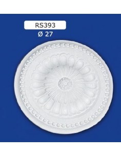 ROSETTES FOR INTERIOR PLASTER CERAMIC PAINTABLE ART. 393