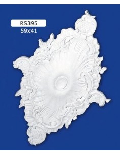 ROSONI PER INTERNI  IN GESSO CERAMICO VERNICIABILE ART. 395