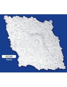 ROSETTES FOR INTERIOR PLASTER CERAMIC PAINTABLE ART. 398