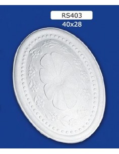 ROSETTES FOR INTERIOR PLASTER CERAMIC PAINTABLE ART. 403