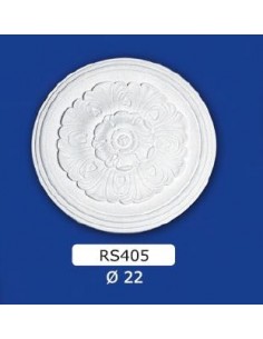 ROSETTES FOR INTERIOR PLASTER CERAMIC PAINTABLE ART. 405