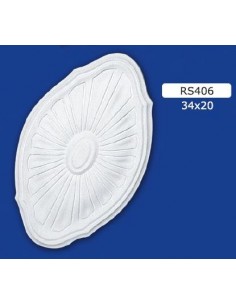 ROSETTES FOR INTERIOR PLASTER CERAMIC PAINTABLE ART. 406