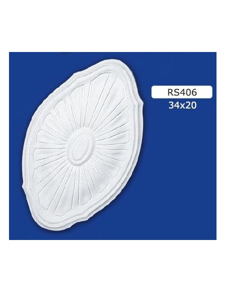 ROSETTES FOR INTERIOR PLASTER CERAMIC PAINTABLE ART. 406