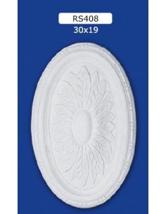 ROSETTES FOR INTERIOR PLASTER CERAMIC PAINTABLE ART. 408