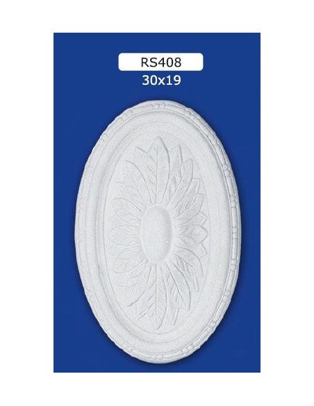 ROSETTES FOR INTERIOR PLASTER CERAMIC PAINTABLE ART. 408