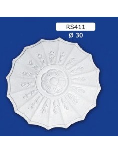 ROSETTES FOR INTERIOR PLASTER CERAMIC PAINTABLE ART. 411