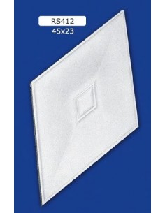 ROSETTES FOR INTERIOR PLASTER CERAMIC PAINTABLE ART. 412