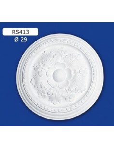 ROSETTES FOR INTERIOR PLASTER CERAMIC PAINTABLE ART. 413