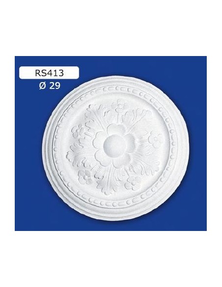 ROSONI PER INTERNI  IN GESSO CERAMICO VERNICIABILE ART. 413