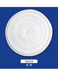 ROSETTES FOR INTERIOR PLASTER CERAMIC PAINTABLE ART. 416