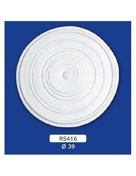 ROSETTES FOR INTERIOR PLASTER CERAMIC PAINTABLE ART. 416