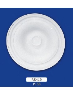 ROSETTES FOR INTERIOR PLASTER CERAMIC PAINTABLE ART. 419