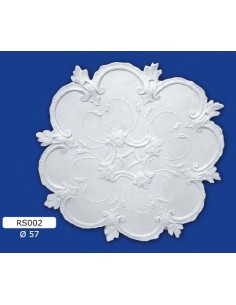 ROSETTES FOR INTERIOR PLASTER CERAMIC PAINTABLE ART. 002