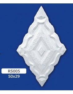 ROSONI PER INTERNI  IN GESSO CERAMICO VERNICIABILE ART. 005