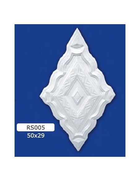 ROSONI PER INTERNI  IN GESSO CERAMICO VERNICIABILE ART. 005