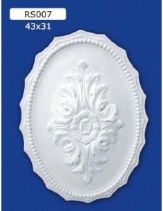ROSONI PER INTERNI  IN GESSO CERAMICO VERNICIABILE ART. 007