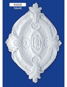 ROSETTES FOR INTERIOR PLASTER CERAMIC PAINTABLE ART. 008