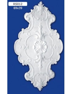 ROSETTES FOR INTERIOR PLASTER CERAMIC PAINTABLE ART. 012
