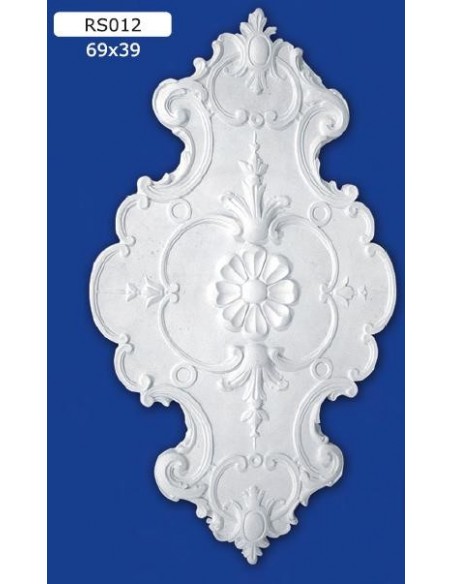 ROSONI PER INTERNI  IN GESSO CERAMICO VERNICIABILE ART. 012