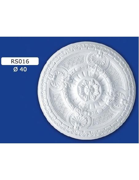 ROSONI PER INTERNI  IN GESSO CERAMICO VERNICIABILE ART. 016