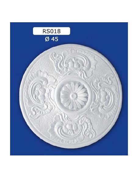 ROSONI PER INTERNI  IN GESSO CERAMICO VERNICIABILE ART. 017