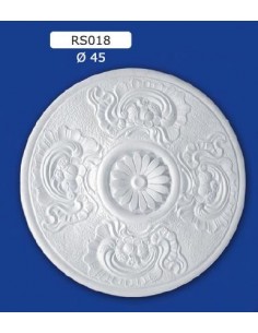 ROSETTES FOR INTERIOR PLASTER CERAMIC PAINTABLE ART. 018