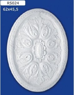 ROSONI PER INTERNI  IN GESSO CERAMICO VERNICIABILE ART. 024