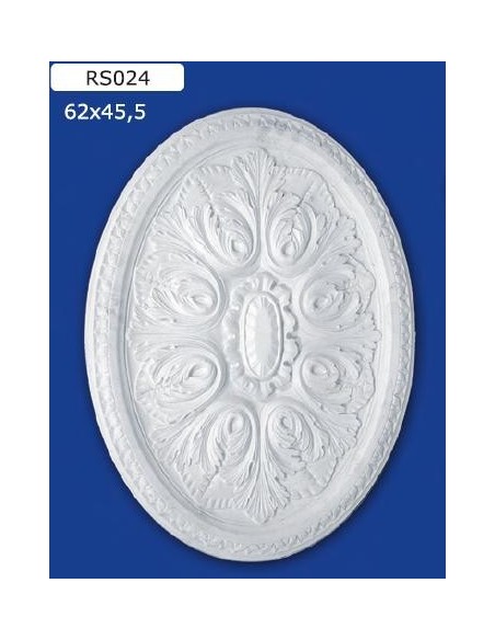 ROSONI PER INTERNI  IN GESSO CERAMICO VERNICIABILE ART. 024