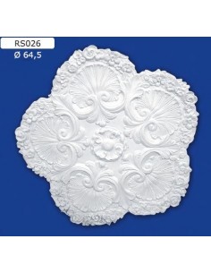 ROSETTES FOR INTERIOR PLASTER CERAMIC PAINTABLE ART. 026
