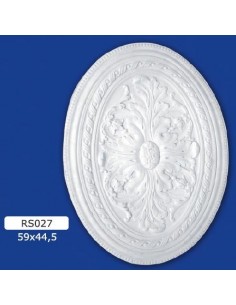 ROSONI PER INTERNI  IN GESSO CERAMICO VERNICIABILE ART. 027