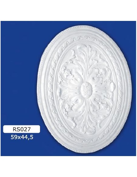 ROSETTEN FÜR INNEN GIPS-KERAMIK LACKIERBAR ART. 027