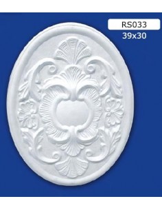 ROSETTES FOR INTERIOR PLASTER CERAMIC PAINTABLE ART. 033