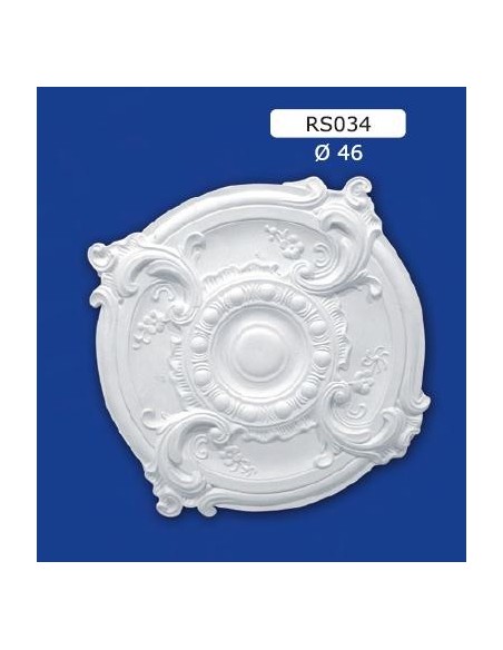 ROSONI PER INTERNI  IN GESSO CERAMICO VERNICIABILE ART. 034