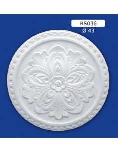 ROSETTES FOR INTERIOR PLASTER CERAMIC PAINTABLE ART. 036