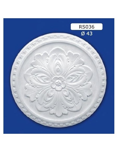ROSETTES FOR INTERIOR PLASTER CERAMIC PAINTABLE ART. 036
