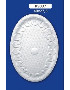 ROSETTES FOR INTERIOR PLASTER CERAMIC PAINTABLE ART. 037