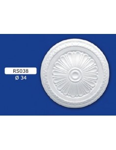 ROSETTES FOR INTERIOR PLASTER CERAMIC PAINTABLE ART. 038