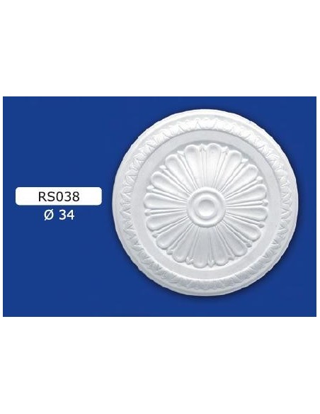 ROSETTES FOR INTERIOR PLASTER CERAMIC PAINTABLE ART. 038